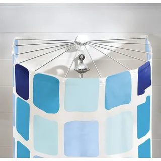 KLEINE WOLKE Duschvorhangstange Big Spider 94 x 71 cm silber