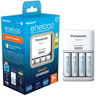 Panasonic eneloop Smart Ladegerät, für 1-4 Aa/aaa NI-MH Akkus, AA