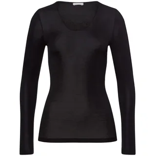 Hanro Unterhemd Woolen Silk schwarz L