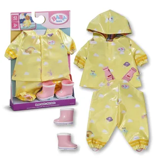 BABY BORN Zapf Creation BABY born Puppenkleidung Regen-Outfit gelb 43cm
