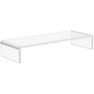 Homcom Monitorständer Acryl Transparent 53 x 19 x 9 cm