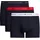 Herren 3er Pack Trunks mit Logobund Mehrfarbig primary Red/White/Desert sky XL