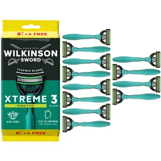 Wilkinson Sword Xtreme 3 Sensitive Einwegrasierer für Männer 8+4
