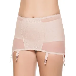 Ulla Dessous Strumpfhalter Strumpfgürtel mit 6 Strapsen, mit Strumpfhalter beige 58