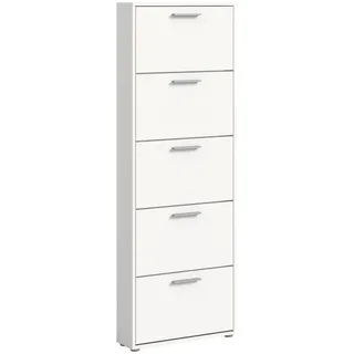 HBZ SAM 59 x 169 x 17 cm 5 Klappen weiß matt / weiß