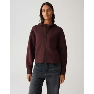 Opus Damen Sweatshirt | GULNORA Regular Sweatjacke im Blousonstil Dark Grape, 40 - 40