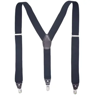 AmyGline Herren Hosenträger mit 4 Starken Clips Y Form Lang Eine Größe Passt Alle Verschiedenen Farben für Männer Hosenträger Y-Back 3,5 cm breit verstellbare feste gerade Hosenträger - Einheitsgröße