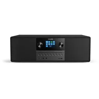 Philips TAM6805/10 Mini Stereo System Lautsprechern Leistung: 50 W Stereoanlage schwarz
