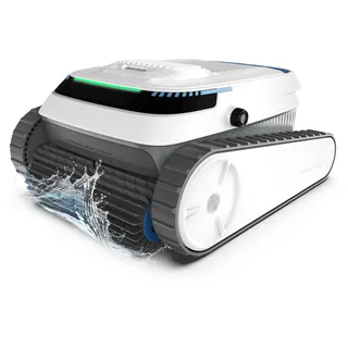 AIRROBO Poolroboter, Poolsauger Akku Kabelloser, Poolroboter Boden und Wand, Wasserlinie, Intelligenten Navigation, 120 Minuten Laufzeit, Wandklettern, Poolreiniger für Pools bis zu 170m2, PC10