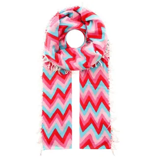 Zwillingsherz Schal in Bunt - (L)190 x (B)75 cm