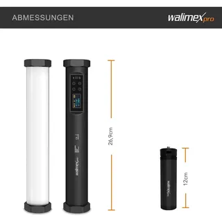 walimex pro RGB Tube Small M10, Bi-Color | RGB-Videoleuchte