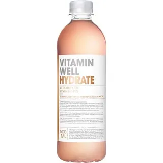 Vitamin Well Hydrate Erdbeer-Rhabarber Getränk 500 ml
