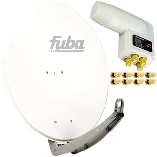 Fuba DAA 780 weiß + PremiumX PXQS-SE Quad LNB