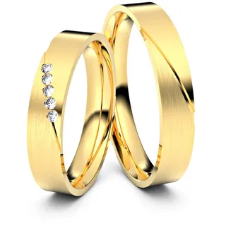 Trauringe Amsterdam 585er Gelbgold - 0448
