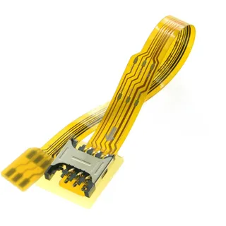 Chenyang Micro-SIM-Karte auf Nano-SIM-Kit, männlich auf weiblich, Verlängerung, weich, flach, FPC-Kabel-Verlängerung, 10 cm
