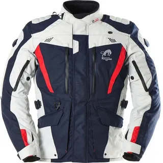 Furygan Apalaches Evo Textiljacke wasserdicht - Dunkelblau/Hellgrau/Rot / S