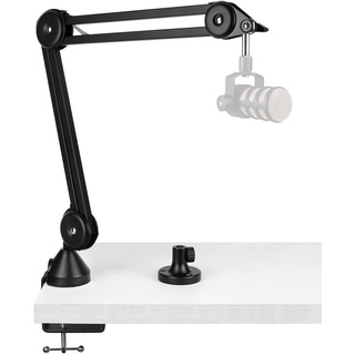 Geekria for Creators Mikrofonarm kompatibel mit Rode Podmic, NT-USB, NT1-A, NT1, Mic Boom Arm Mount Adapter mit Tischflanschhalterung, Aufhängungsständer, Mikrofon Scherenarm, Schreibtischhalterung