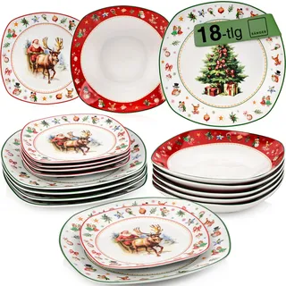 sänger Bilgola Tafelservice 18-tlg. Weihnachtsmotiv