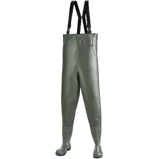 NORWAY Premium-Wathose 600g/m2 mit Stiefel S5 grün - 44
