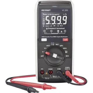 VOLTCRAFT VC292 Hand-Multimeter digital True RMS LoZ CAT III 600V Anzeige (Counts): 6000