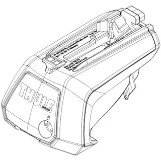 Ersatzfuß Thule  Evo Raised Rail 710405, 710410 - Schwarz