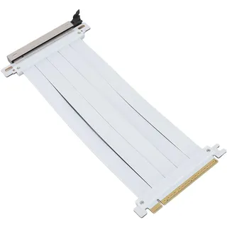 GPU Riser -Kabel, Weiße PSU -Kabel PCIe 5.0 X16 Riser -Kabel PCB 128 GBPS Kompatibel mit 4.0 3.0 2.0 1,0 PCIe 5.0 Riser -Kabel Hochgeschwindigkeit Flexible GPU -Verlängerungskabel -Kabel -Adapter
