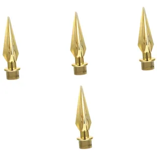 CAXUSD 4 Stück Fahnenmastkopf Festival Für Fahnenmast Flagge Fahnenmast Fahnenstange Decke Stangen Topper-verzierung Fahnenspitze Fahnenmast Für Flagge Oben Kappe Led Plastik Golden