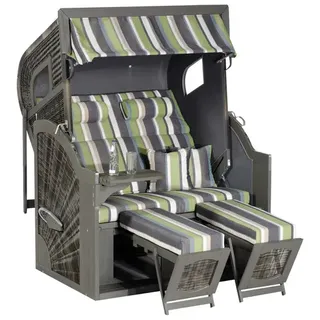 Sunny Smart Sunny Smart® Strandkorb Rustikal 405 Z XL bunt, grau Kunststoff, Holz, 9-teilig