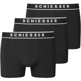 SCHIESSER Herren 3 PACK Boxershorts Bio Baumwolle Multipack - 95/5 Organic Cotton Shorts (173983)