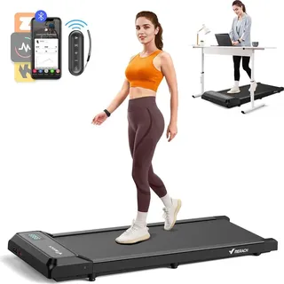 Merach - 3-in-1 Laufband für Zuhause mit Led-anzeige, App, Trainingskursen, Leise, 2–6 km/h, Bis 120 Kg