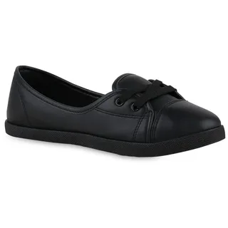 VAN HILL Damen Sportliche Ballerinas in Schwarz