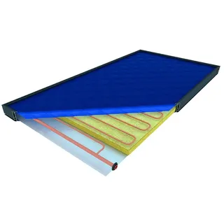 Citrin Solar Flachkollektor CS 500, 100x1168x2198mm, Format 2,5m2 hochkant, Anthrazit eloxiert 103321