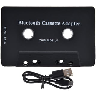 Kassetten-Player-Adapter, Kabelloser Kassetten-Auto-Kassetten-Player-Adapter, MP3-SBC-Stereo, Schwarz, Abs, Kabellos für Auto