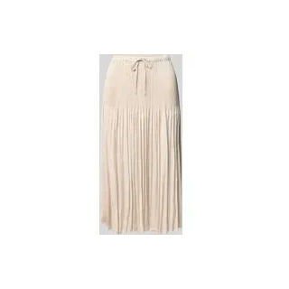 Plisseerock mit Kordelzug Modell 'Ribane', Beige, 38