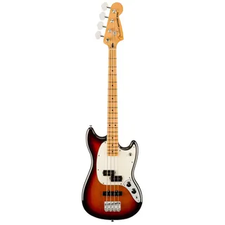 Fender E-Bass, E-Bässe, 4-Saiter E-Bässe, Player II Mustang Bass PJ MN 3-Color Sunburst