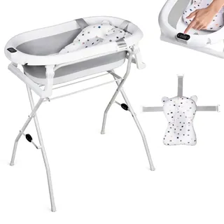 moovkee Babybadewanne mit Gestell 80cm - Grau