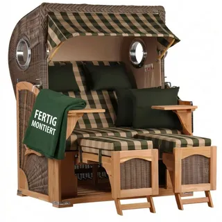 Mr. Deko Düne Teak Bullauge PE grey Dessin 506