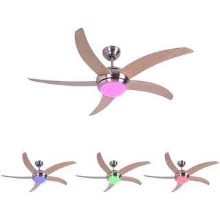 V-Tac LED Smart Deckenventilator 132 cm Silber