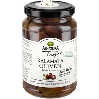 Alnatura Bio Origin Kalamon Oliven ohne Stein, 180g