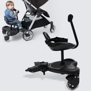MEHOOSPVN Board für alle Kinderwagen mit Sitz, Trittbrett Mitfahrbrett Universal passend für 2-6 Jahre alte Kinder Trittbrett für Kinderwagen Universal mit einer maximalen Belastung von 55 Pfund