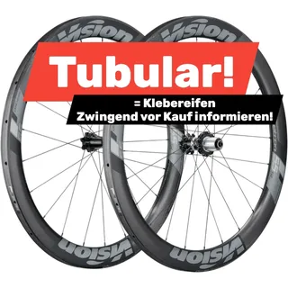 Vision Metron 55 SL Carbon Laufradsatz 28" | Disc | Tubular Schlauchreifen KLEBEREIFEN! | 6-Loch | Shimano HG