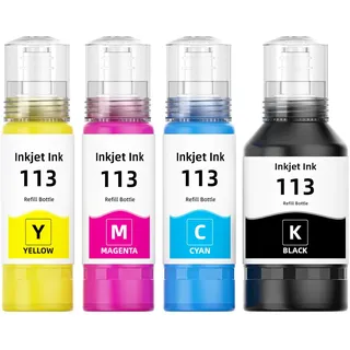 113 Tinte Kompatibel für Epson 113 Multipack für Epson ETank ET-16650 ET-16600 ET-16680 ET-5150 ET-5160 ET-5170, ETank Pro ET-15000 ET-5800 ET-5850 ET-5880