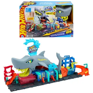 Mattel Hot Wheels City Ultimative Hai Auto-Waschanlage