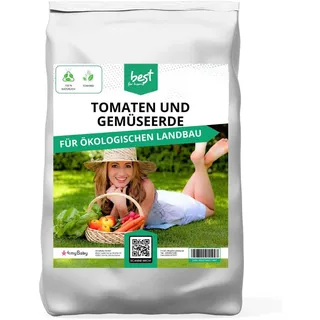 Best for Home | Gemüseerde für Optimales Wachstum von Gemüse |Blumenerde für Tomaten | Blumenerde Zimmerpflanzen | Anzuchterde Gemüse | Erde für Pflanzen | Gartenerde | Bio blumenerde | 50L