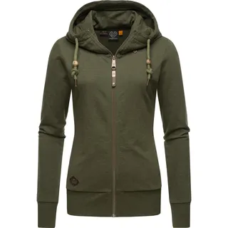 Ragwear Damen, Zip-Hoodie Kapuzenjacke Sweatjacke Paya Intl.", Olive23 Gr. M - M