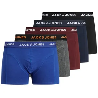 JACK & JONES Black Friday Boxershorts 5 Einheiten Black / Detail Navy Blazer / Port Royal / Dgm / Surf The Web M