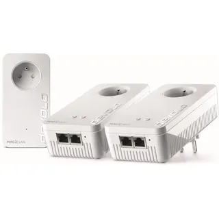 devolo Magic 2 WiFi next: schnellstes CPL Multiroom Kit der Welt (2400 Mbit/s, 5 Gigabit-Ethernet-Ports) ideal für Download und Streaming (geeignet für Frankreich)