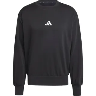 adidas Men's Essentials Feelcozy, Fleece Sweatshirt, Black/White,