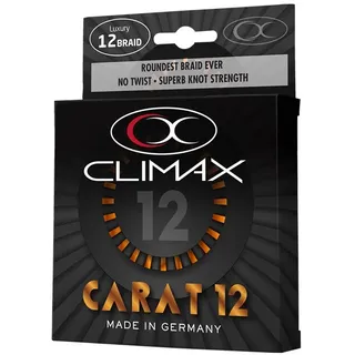 Climax 135m 0,13mm 9,5kg Carat 12 Spiral Braid fluogelb