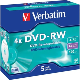 Verbatim DVD-RW 4,7GB 4x 5er Jewelcase
